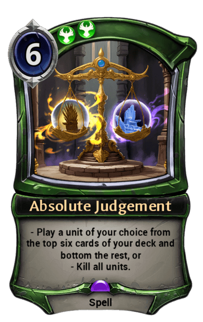 Absolute Judgement