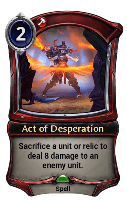 Card image for Act of Desperation