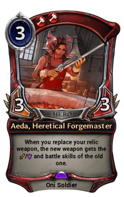 Card image for Aeda, Heretical Forgemaster