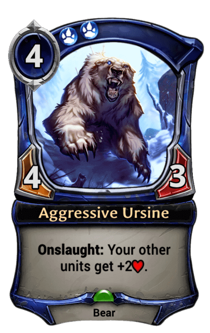 Card image for Aggressive Ursine