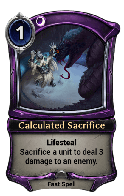 Card image for Calculated Sacrifice