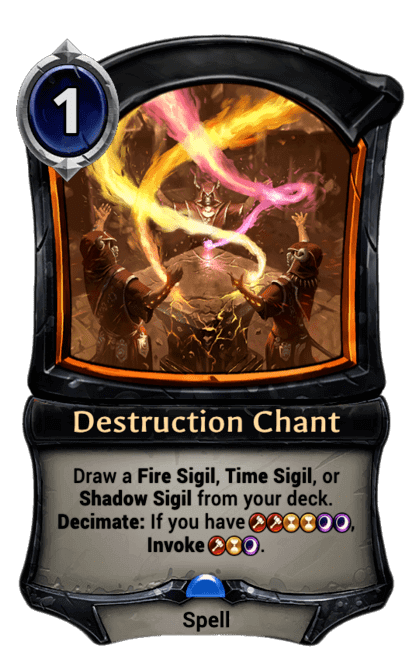 Card image for Destruction Chant