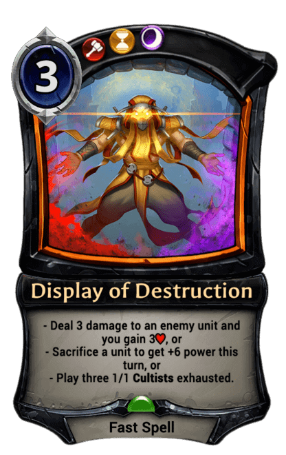 Card image for Display of Destruction