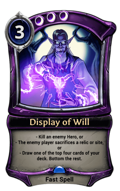 Card image for Display of Will