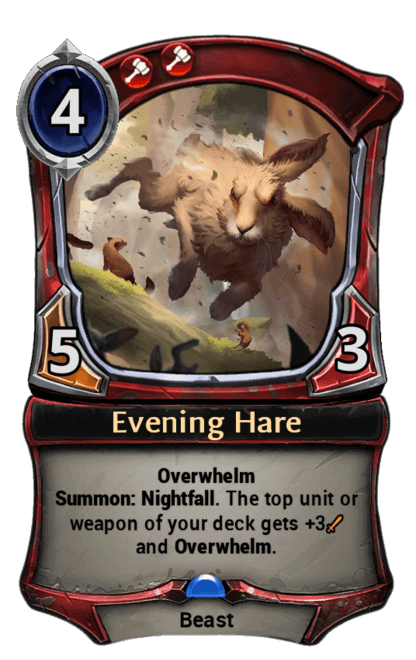 Card image for Evening Hare
