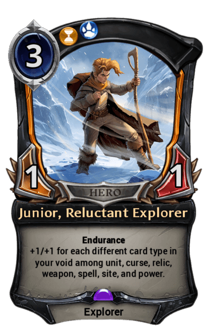 Junior, Reluctant Explorer