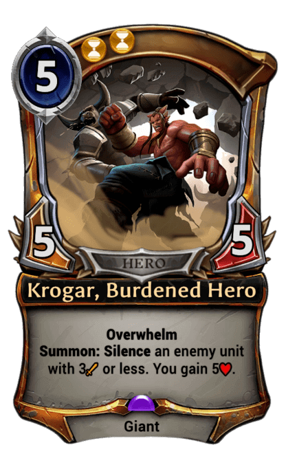 Card image for Krogar, Burdened Hero