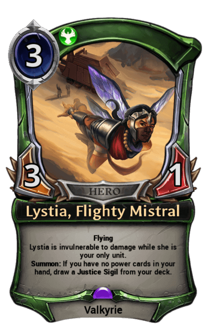 Card image for Lystia, Flighty Mistral