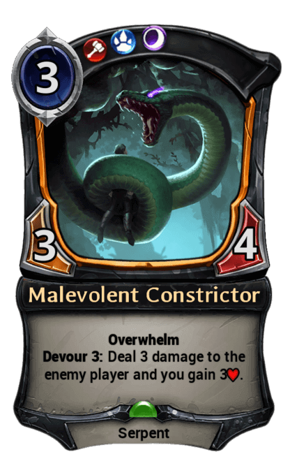 Card image for Malevolent Constrictor