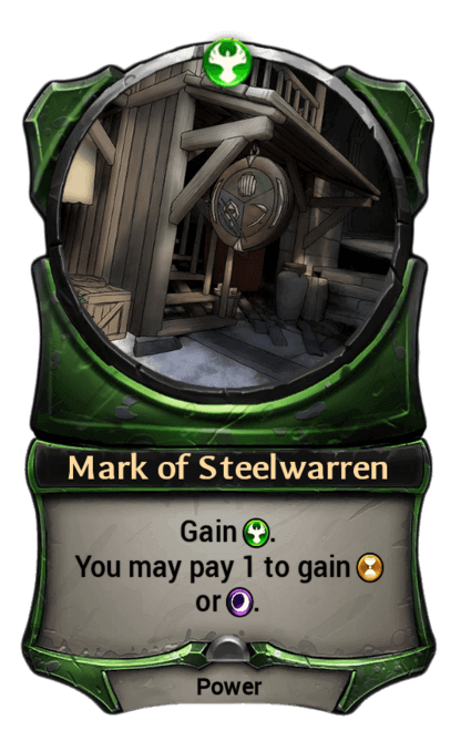 Card image for Mark of Steelwarren
