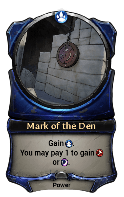 Card image for Mark of the Den