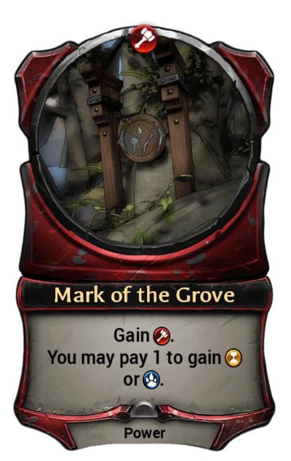 Card image for Mark of the Grove