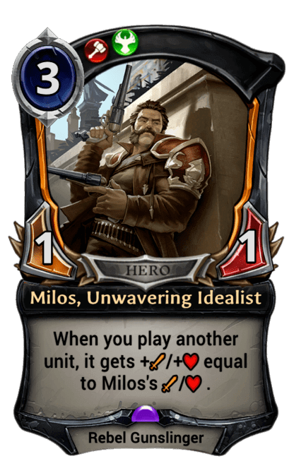 Card image for Milos, Unwavering Idealist