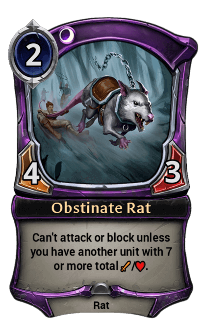 Card image for Obstinate Rat