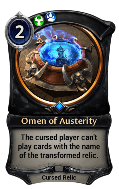 Card image for Omen of Austerity
