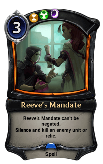 Card image for Reeve's Mandate