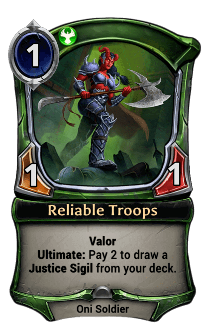 Card image for Reliable Troops