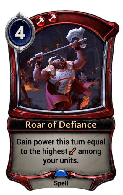 Card image for Roar of Defiance