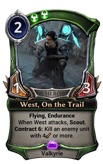 Card image for West, On the Trail