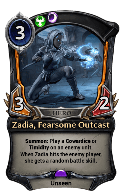 Card image for Zadia, Fearsome Outcast